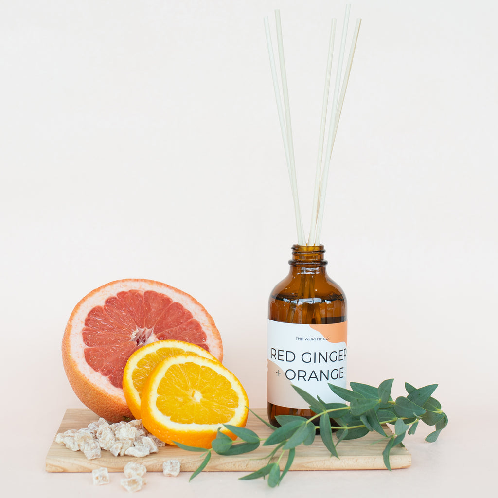 Red Reed Diffuser Reed Diffuser: Red Ginger + Orange – The Worthy Co