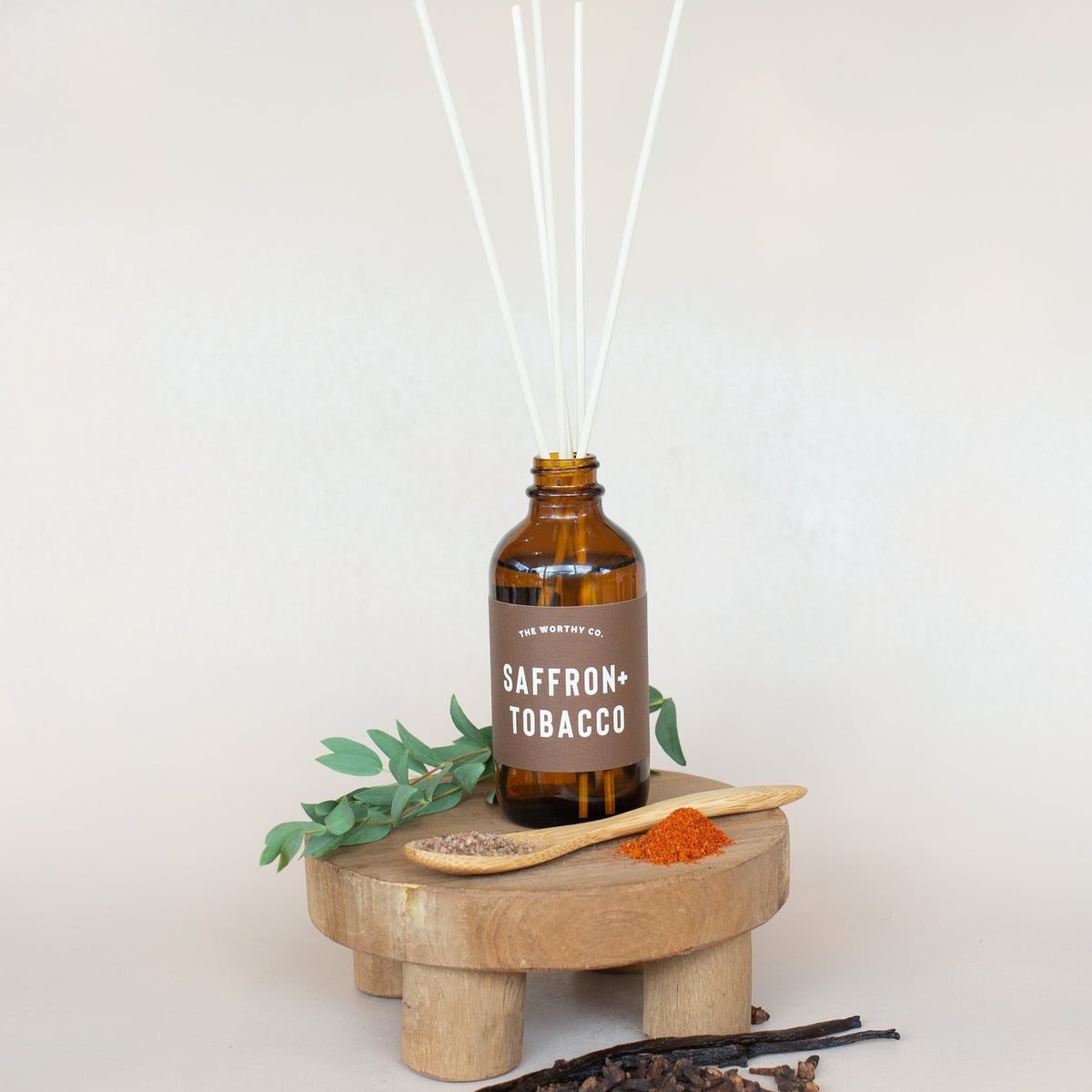 The Worthy Co - Reed Diffuser: Saffron + Tobacco