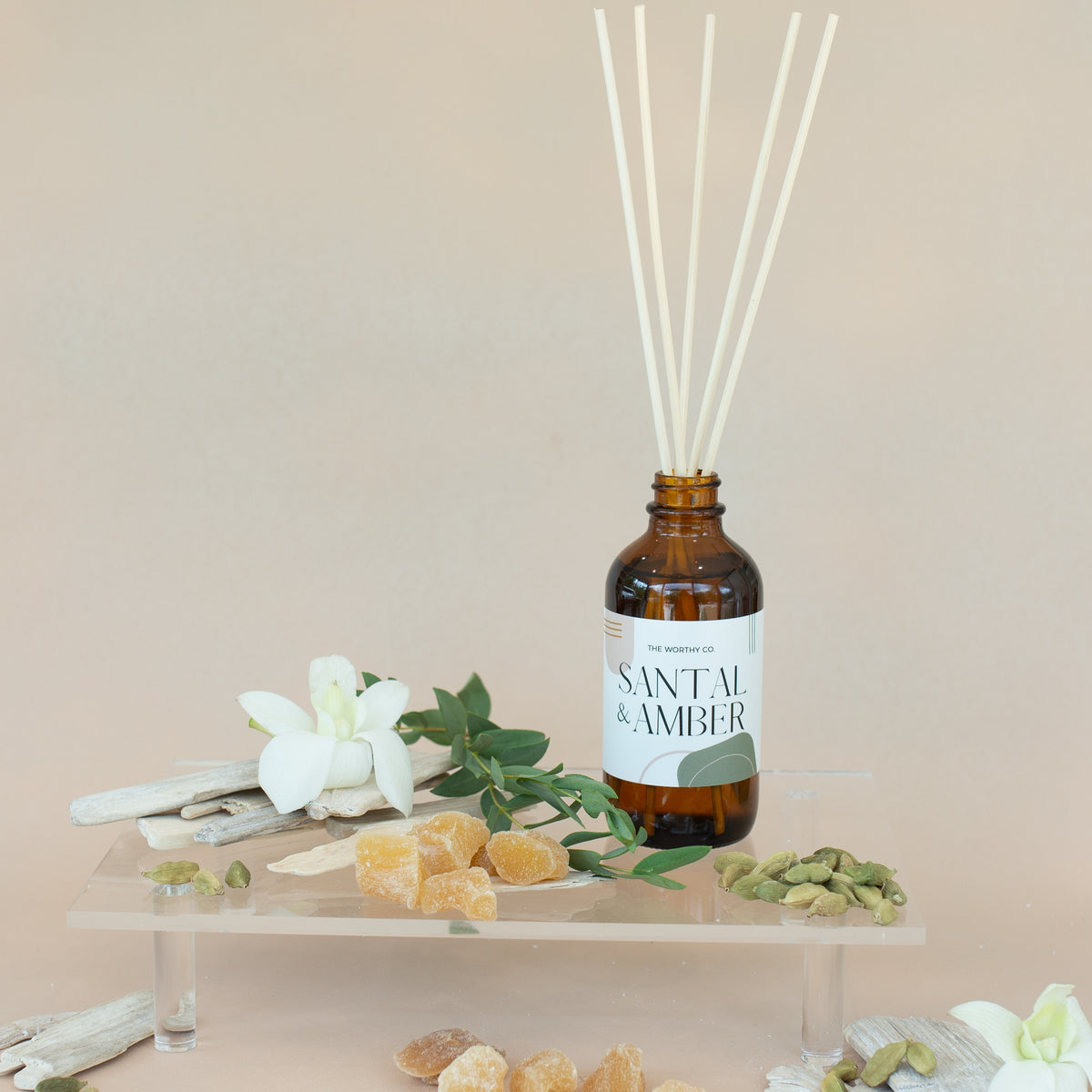 Reed Diffuser: Santal + Amber – The Worthy Co